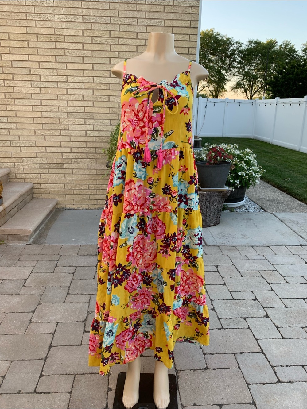 America & Beyond Floral Summer Dress Size S
